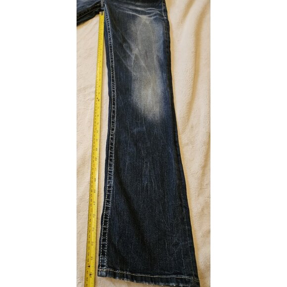 Silver Jeans Suki Straight Leg Women’s 30 x 34 Blue Mid Rise Fluid Denim - Picture 14 of 15